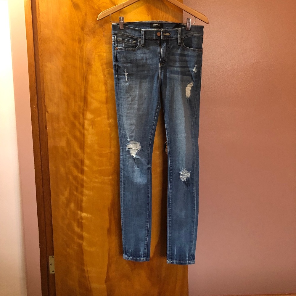 distressed jeans